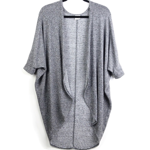 Full Tilt Sweaters - Full Tilt > Long Grey Cardigan with Open Front